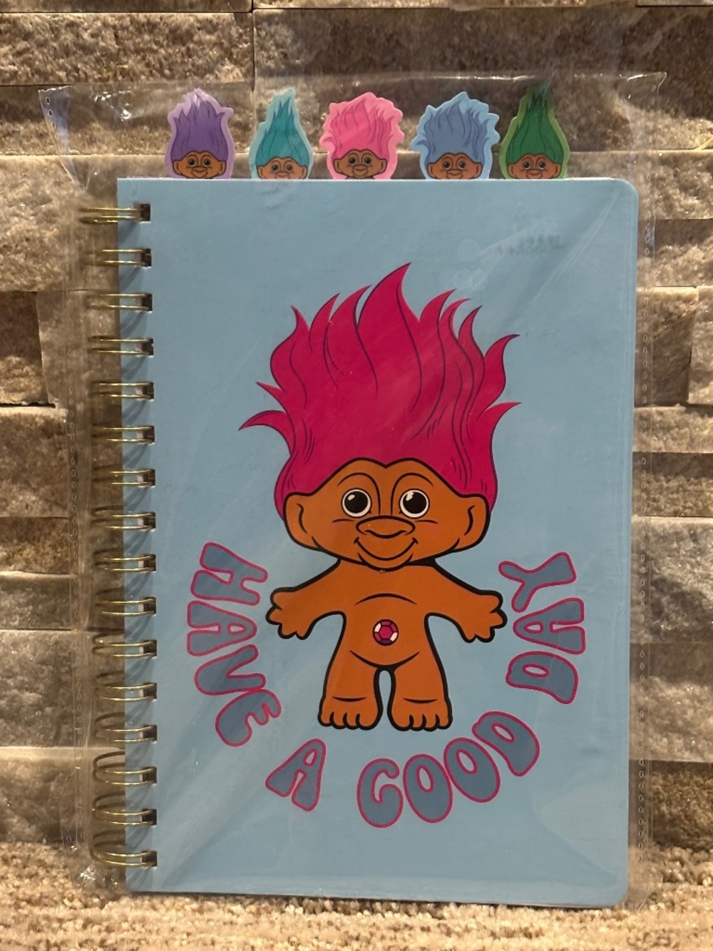 Cakeworthy x Good Luck Trolls Tabbed Notebook